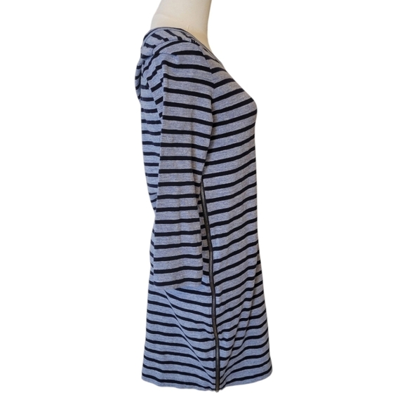 J. Crew Striped Cotton Side Zipper Dress Size Small - Picture 3 of 5